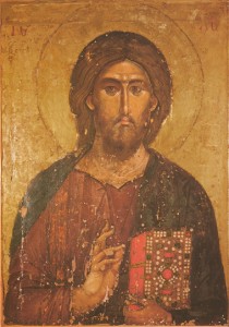 Jesucristo Pantocrator  El Salvador. Mon. Kilandari. Monte Athos