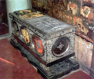 Sepulcro donde se encuentran los restos de Santa Catalina, Monasterio del Sinai, Egipto