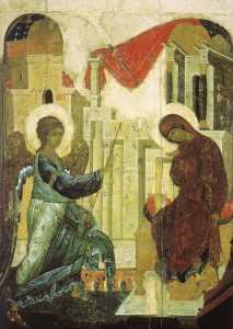 Anunciación del Señor. Andrei Rublev