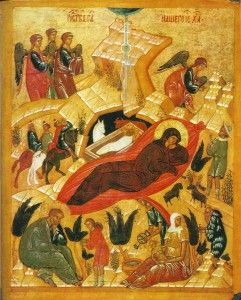 Nacimiento de Jesús. Andrei Ruvlev.